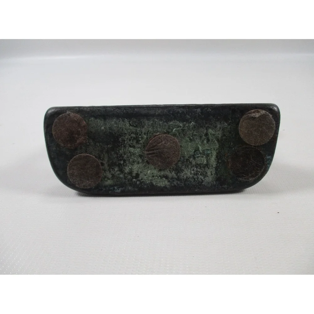 Vintage Heavy Brass‎ single Scottie Terrier Dog Doorstop Bookend Paper Weight 5